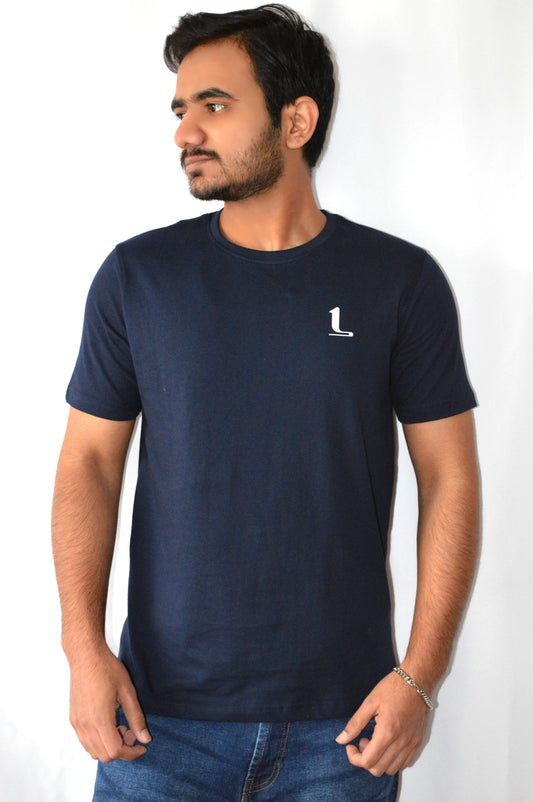 Navy R-Neck T-Shirt unisex