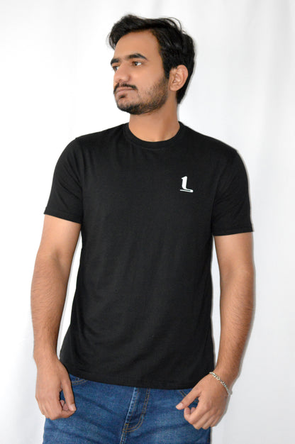 Black R-Neck T-Shirt unisex